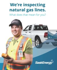 SaskEnergy & TransGas Inspecting Natural Gas Lines