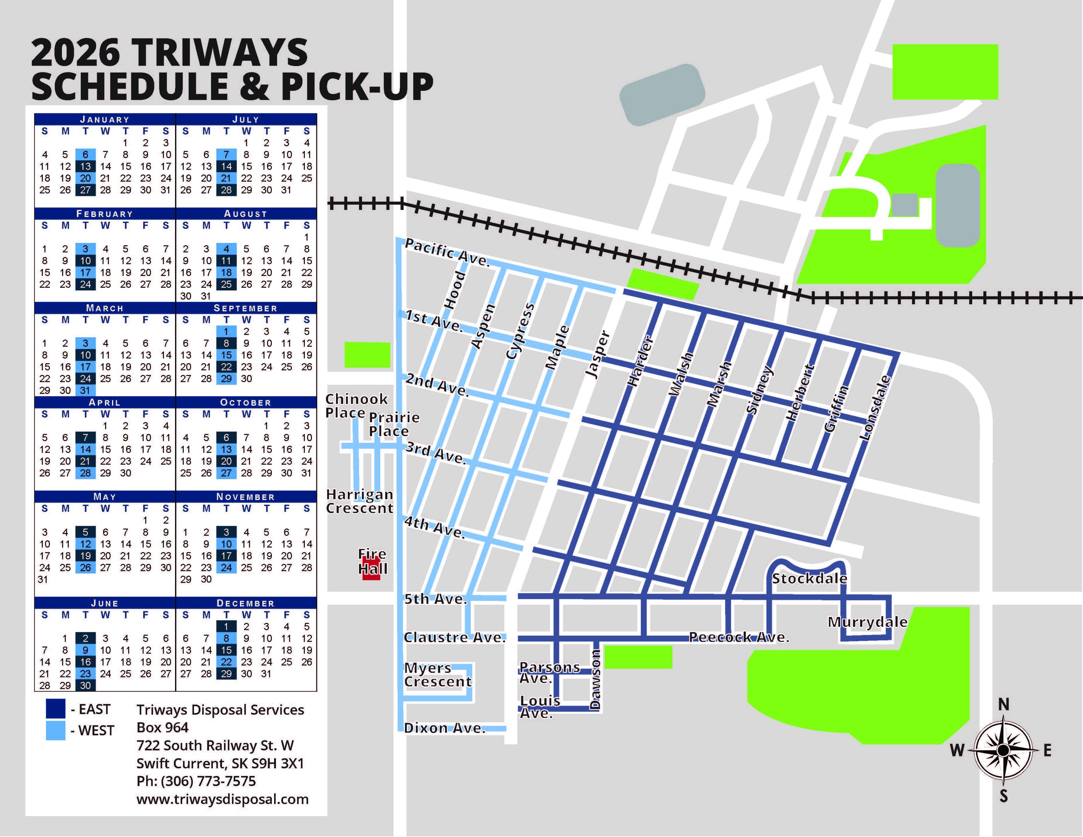 2026 Recycling Schedule 2026 Recycling Schedule