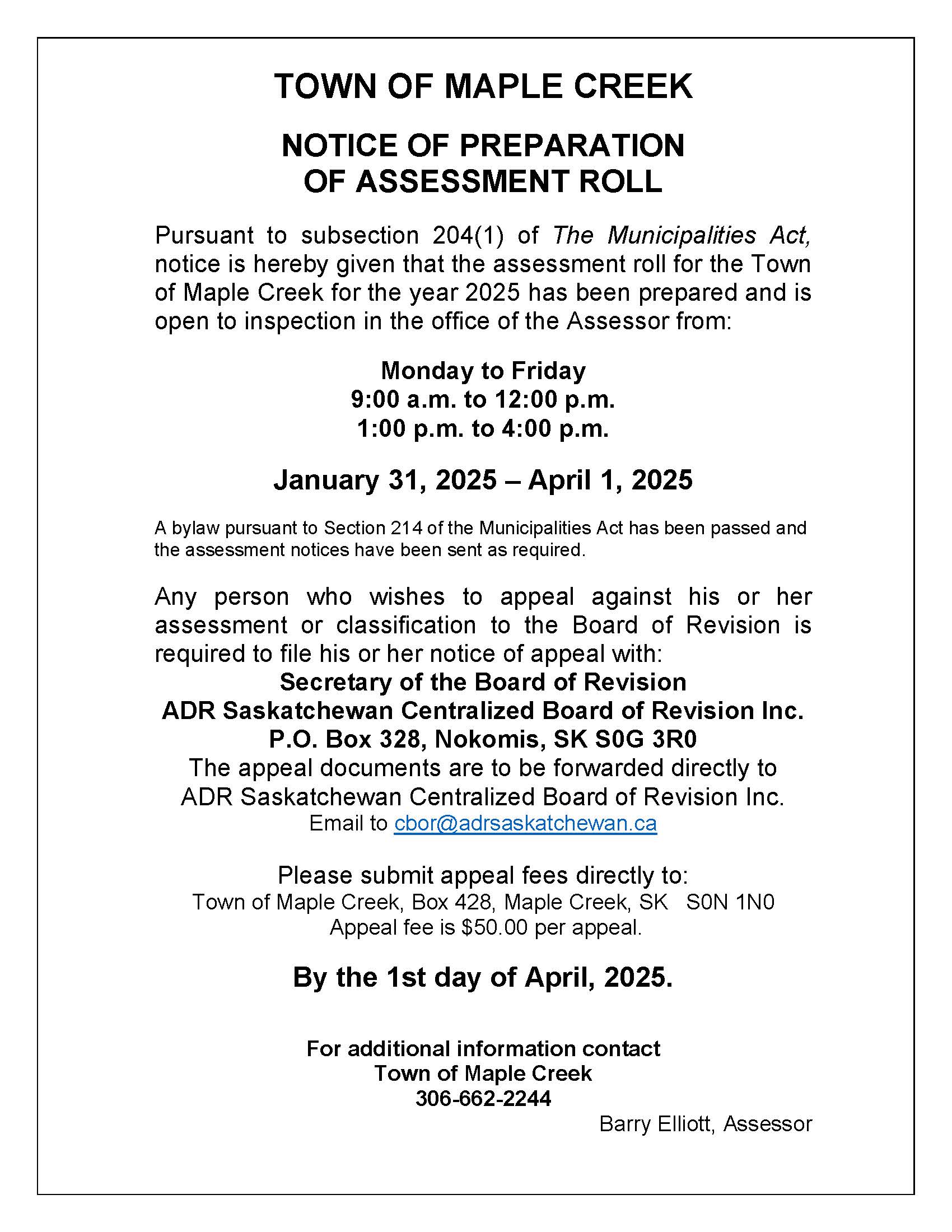 2025 Assesement